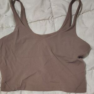 lululemon athletica Brown Crop Tank Top